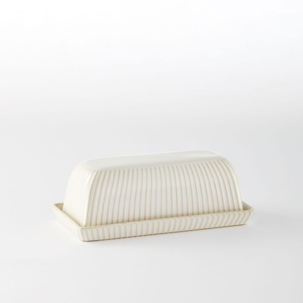 West Elm Textured Butter Dish
